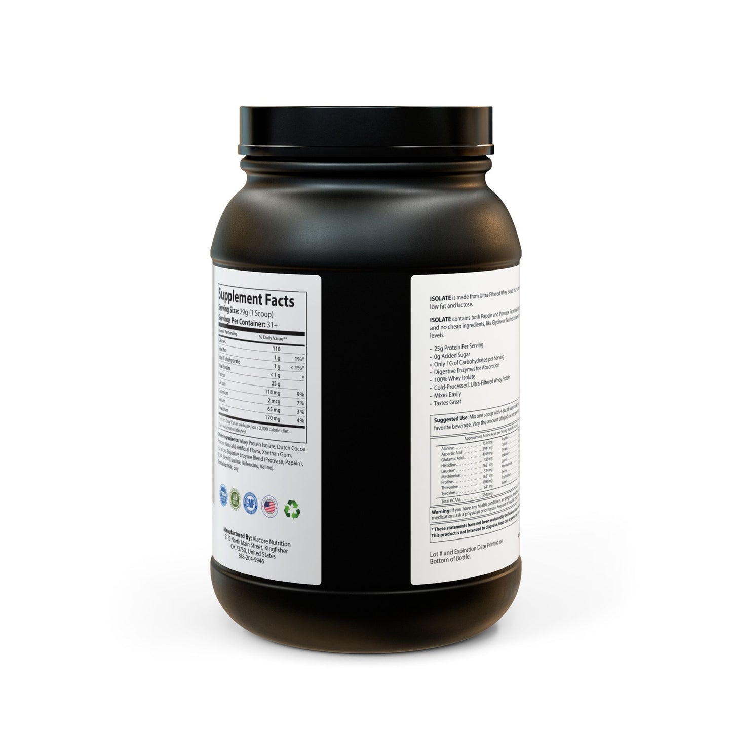 DoD (WHEY OF THE DAMNED) Whey Isolate Protein Supplement - Chocolate (907g, 2lb)