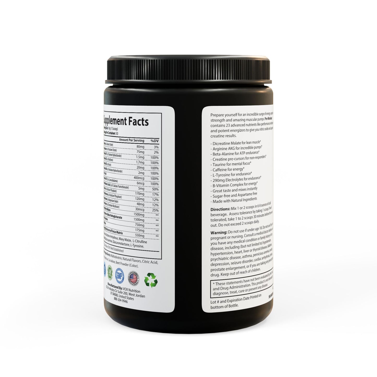 DoD (SOUL CRUSHER) Fitness Pre-workout Supplement, Watermelon (300g, 10.58oz)