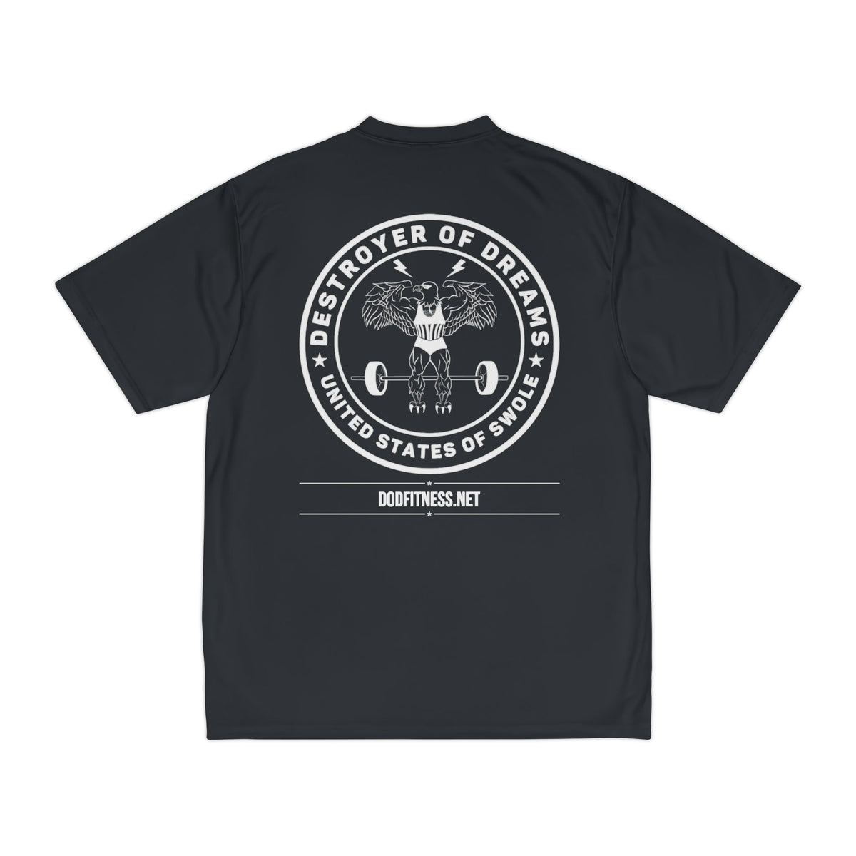 Zero Bothers performance tee - funny gym shirt by DoD Fitness
