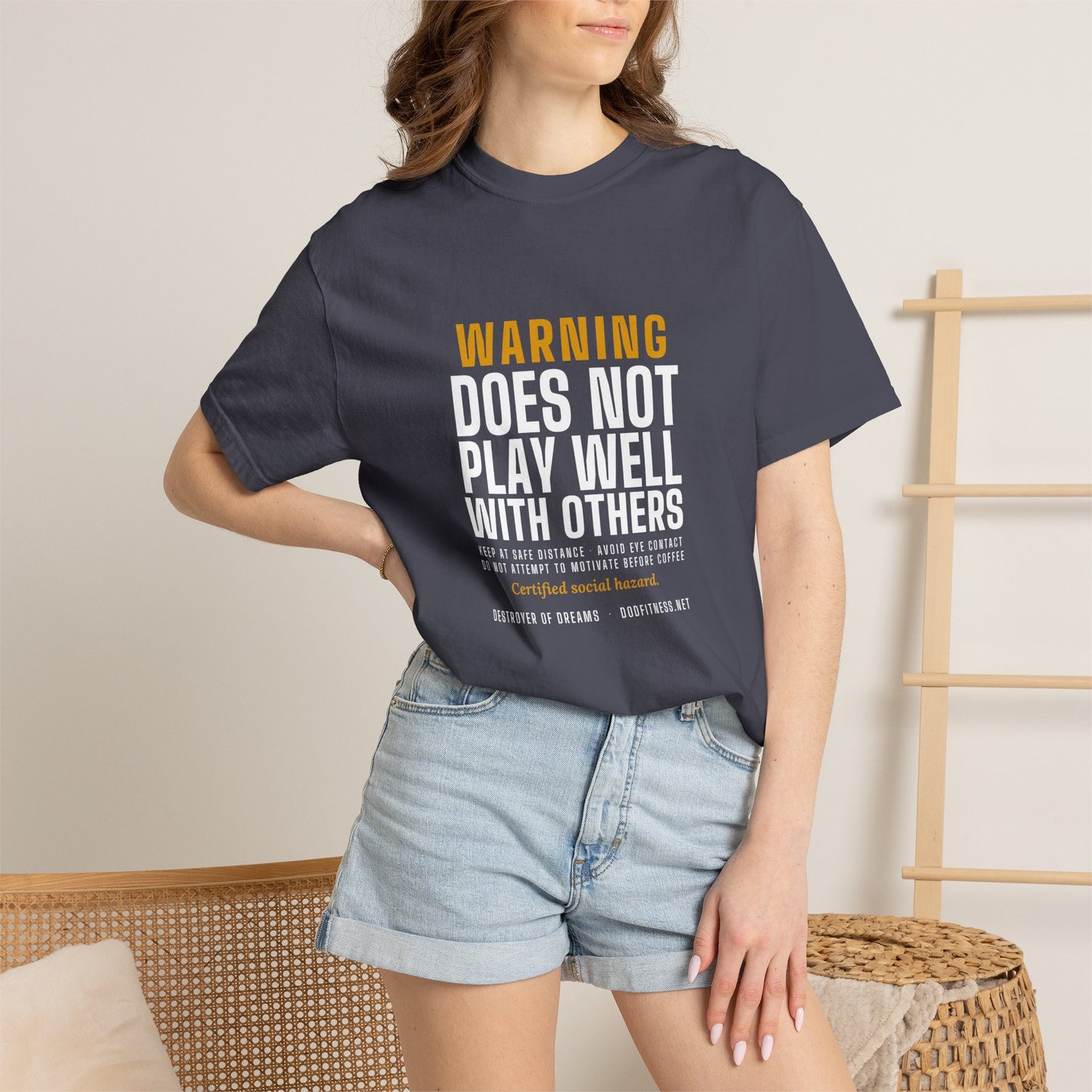 DoD Fitness - Warning Label Men's Tee
