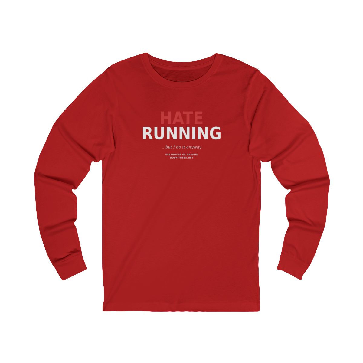 Still Not Running - Anti Cardio LS in Red