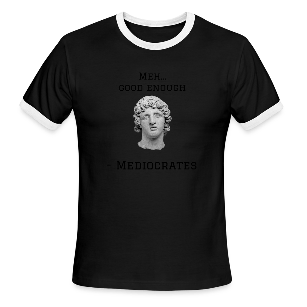 Men's Ringer T-Shirt - black/white