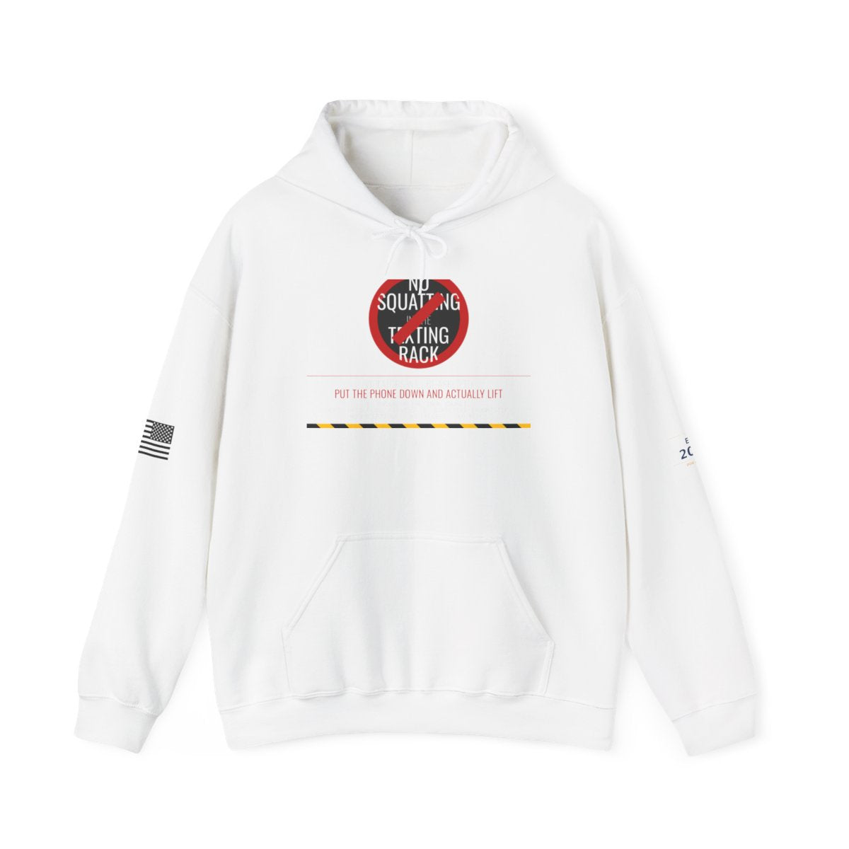 DoD Fitness - No Squatting Texting Rack Hoodie