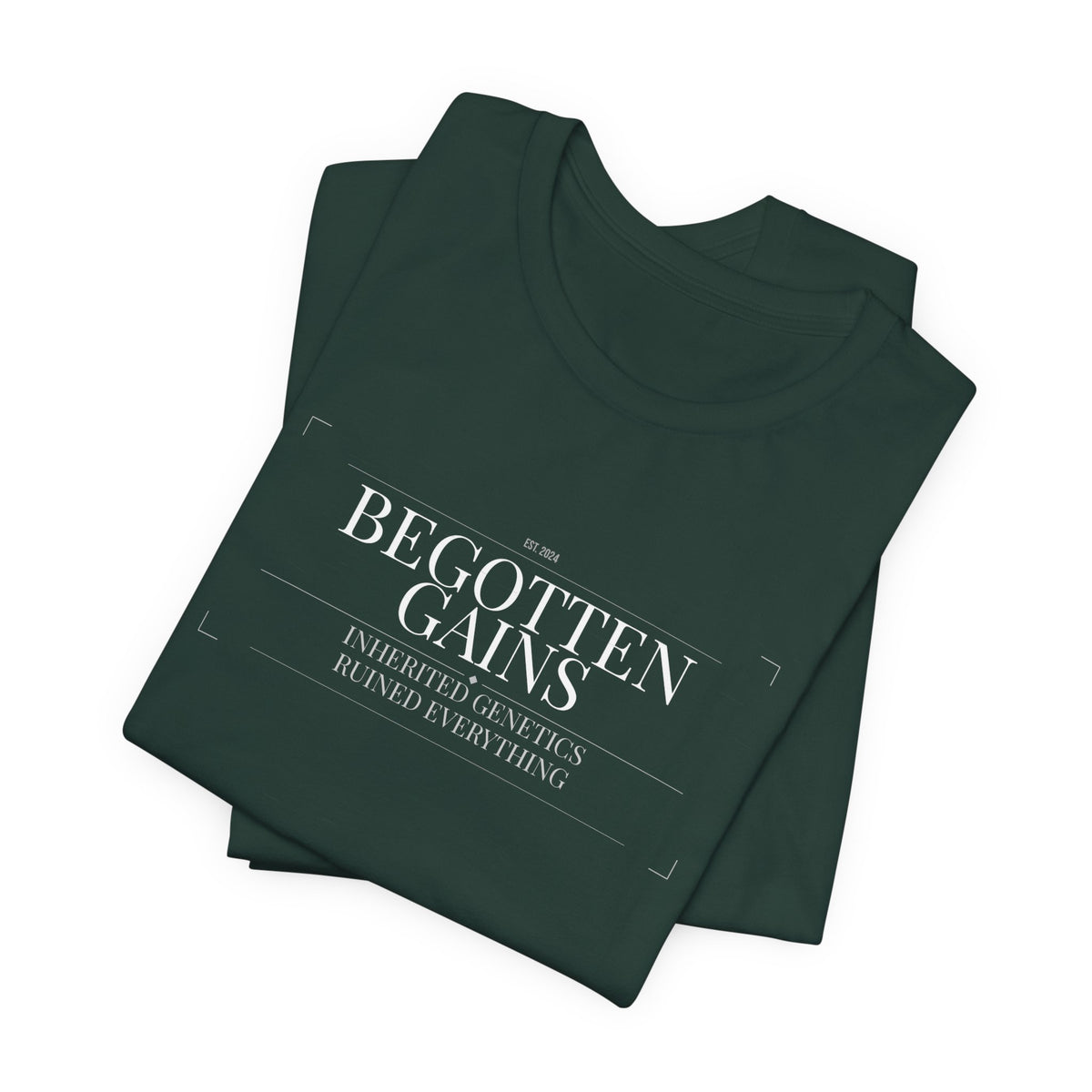 Begotten Gains - Iron Devotion men's tee - funny gym shirt by DoD Fitness