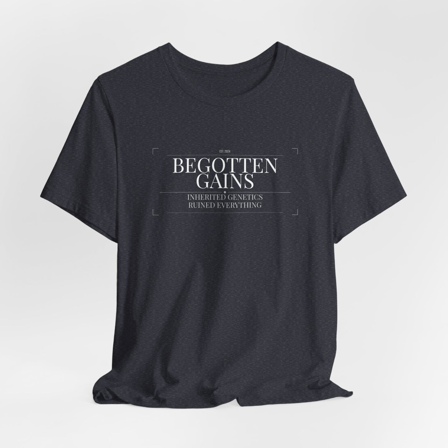 Begotten Gains - Iron Devotion men's tee - funny gym shirt by DoD Fitness