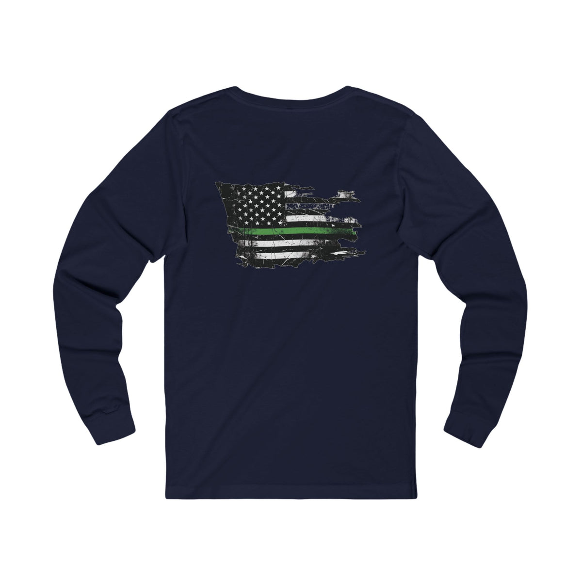 Thin Green Line long sleeve - funny gym shirt by DoD Fitness