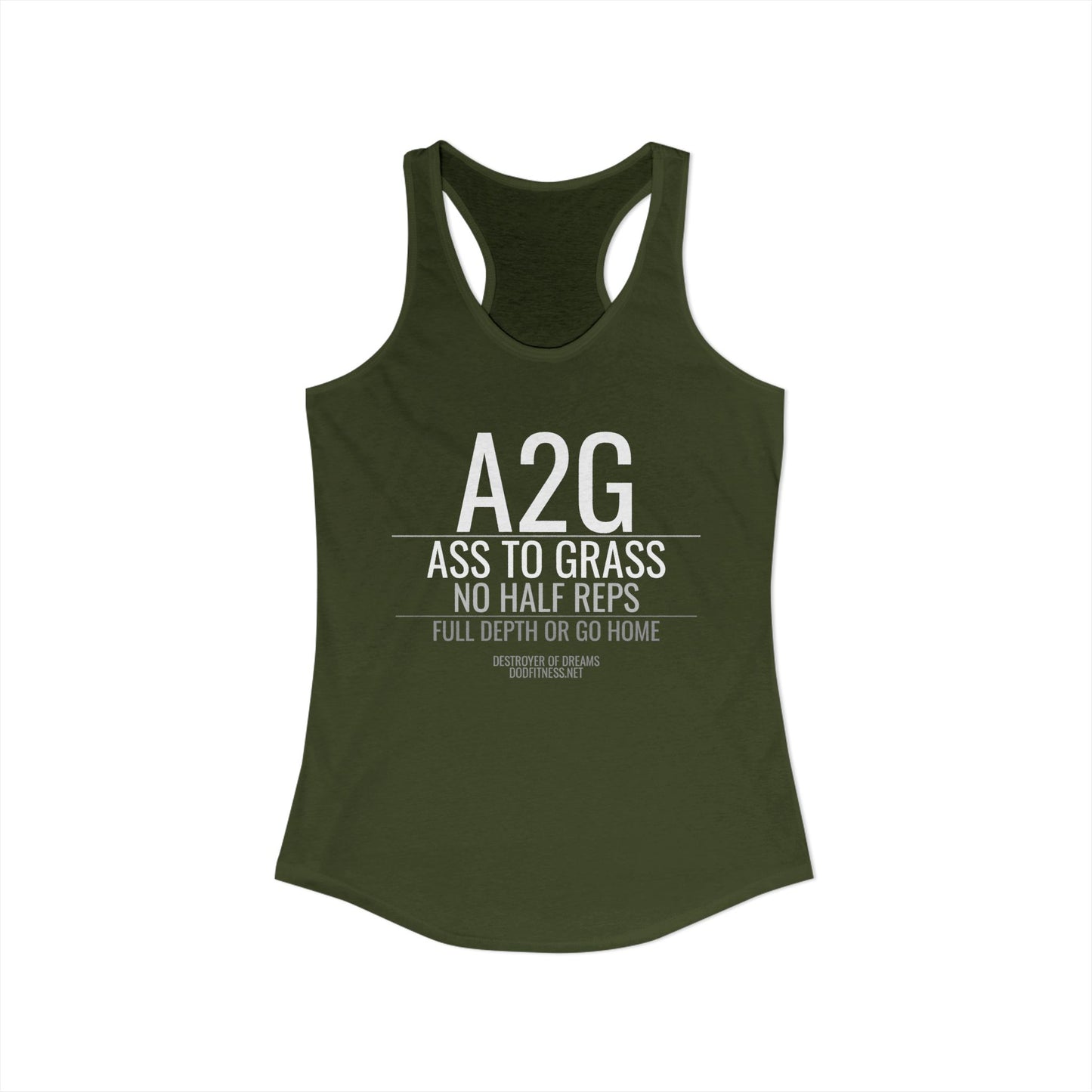 DoD Fitness - A2G - No Half Reps Women's Tank
