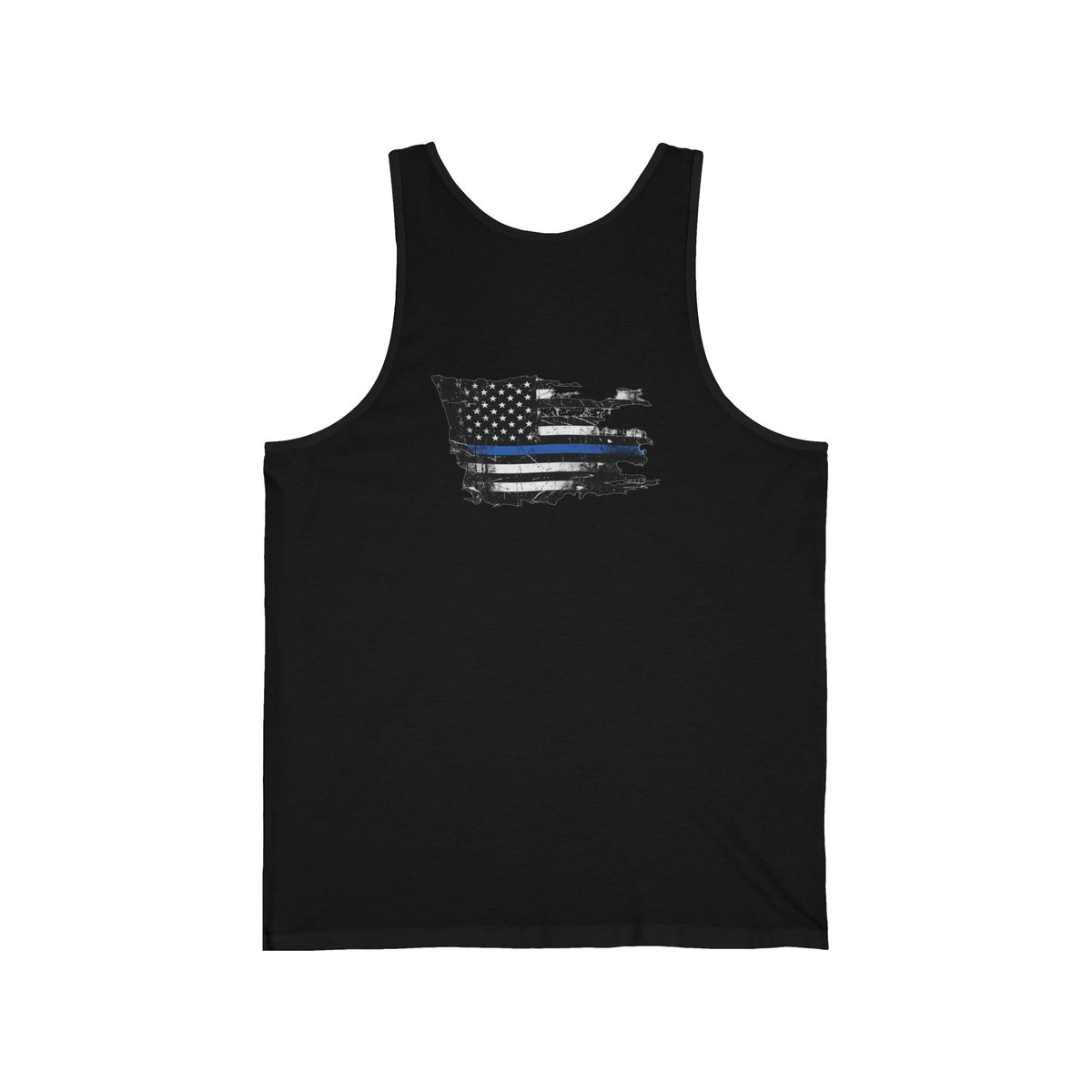 Thin Blue Line men's tank - funny gym shirt by DoD Fitness