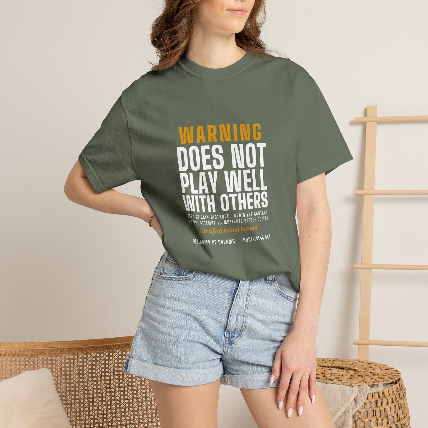 DoD Fitness - Warning Label Men's Tee