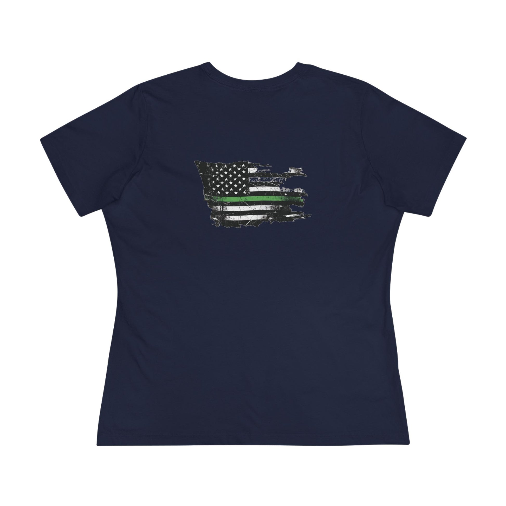Thin Green Line women's tee - funny gym shirt by DoD Fitness