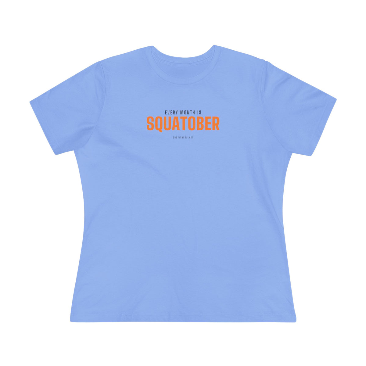 Squatober women's tee in Athletic Heather - funny gym shirt by DoD Fitness