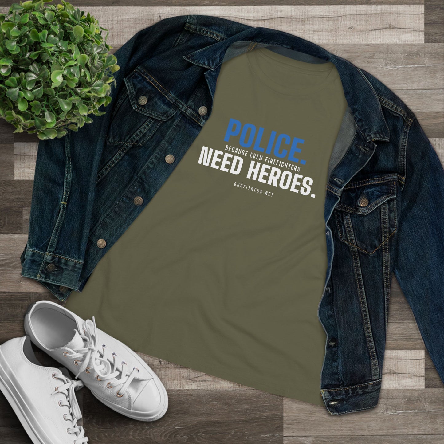 DoD Fitness - Police Need Heroes Women's Tee