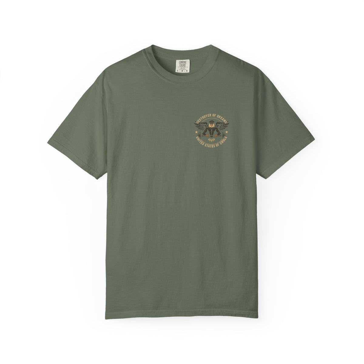 United We Serve - Military men's tee in Moss - funny gym shirt by DoD Fitness