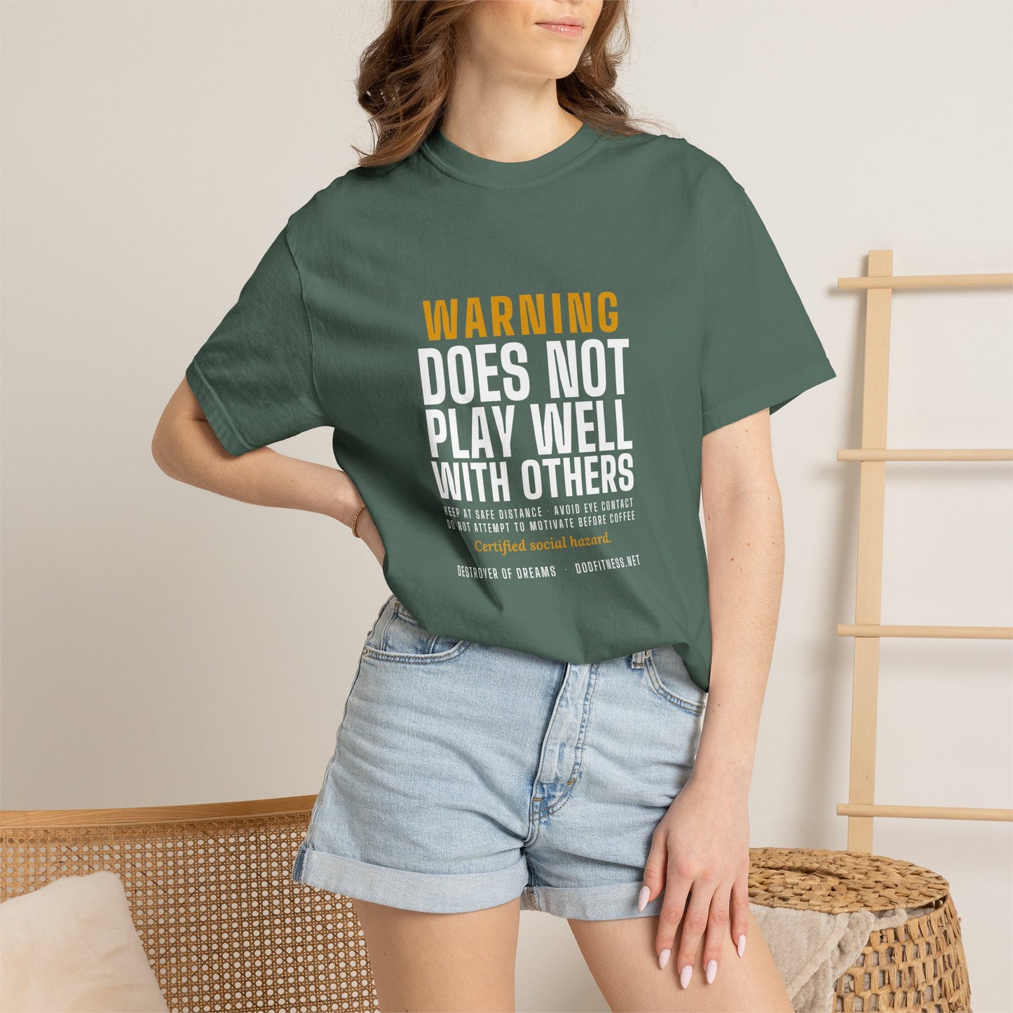 DoD Fitness - Warning Label Men's Tee
