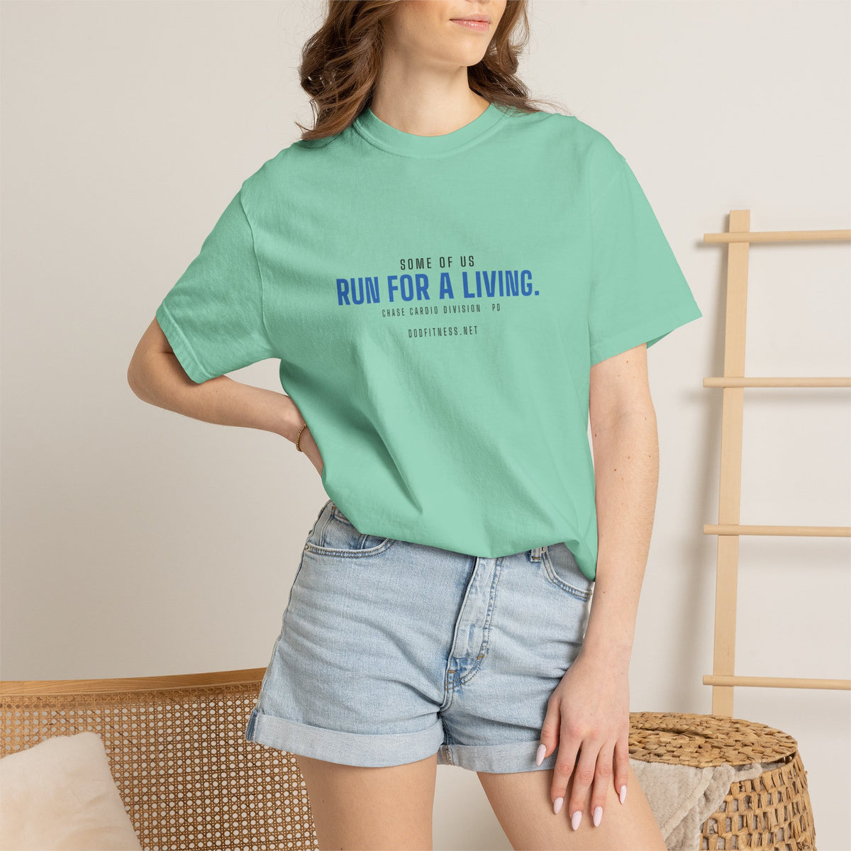 DoD Fitness - Run For A Living Men's Tee