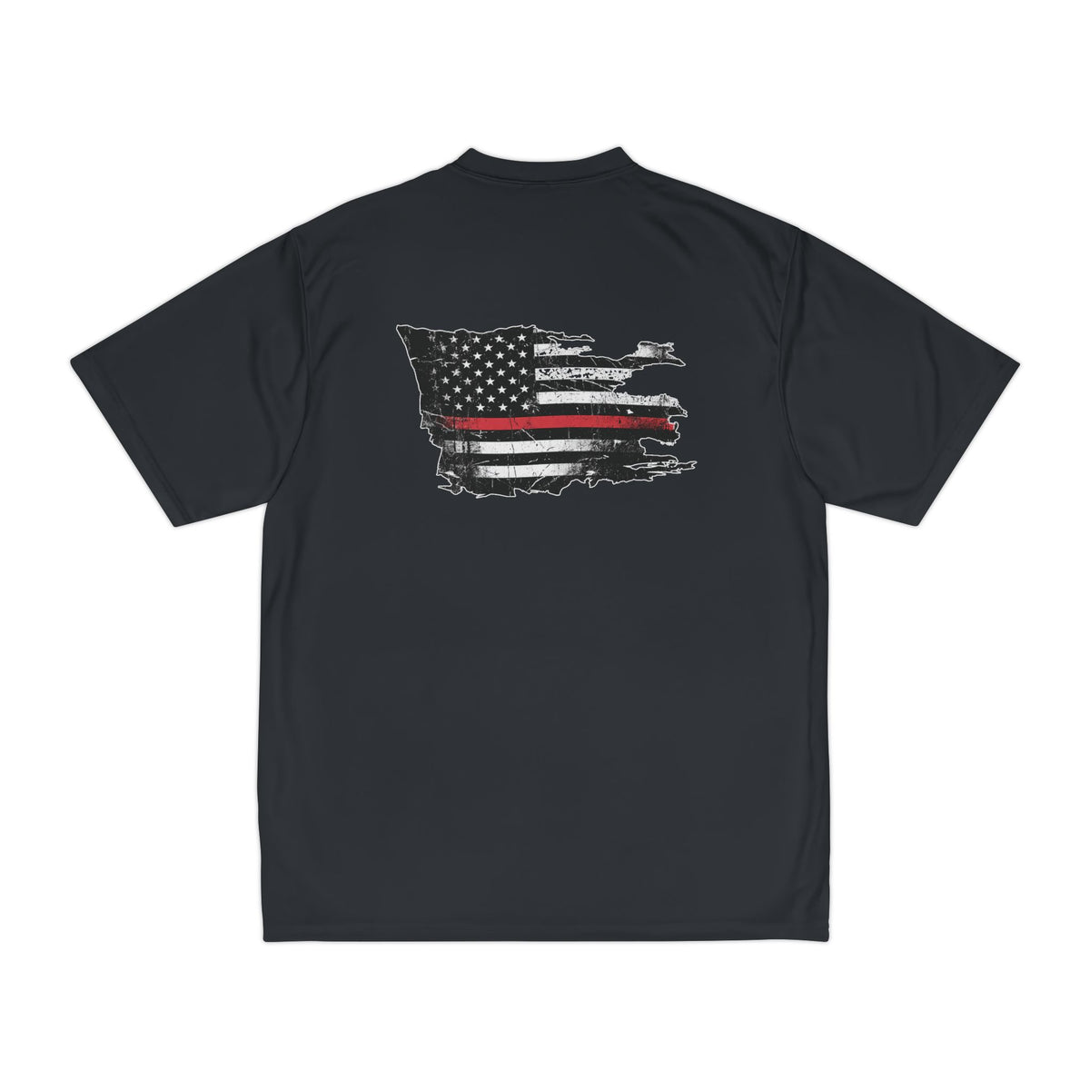 Thin Red Line moisture wicking shirt - funny gym shirt by DoD Fitness