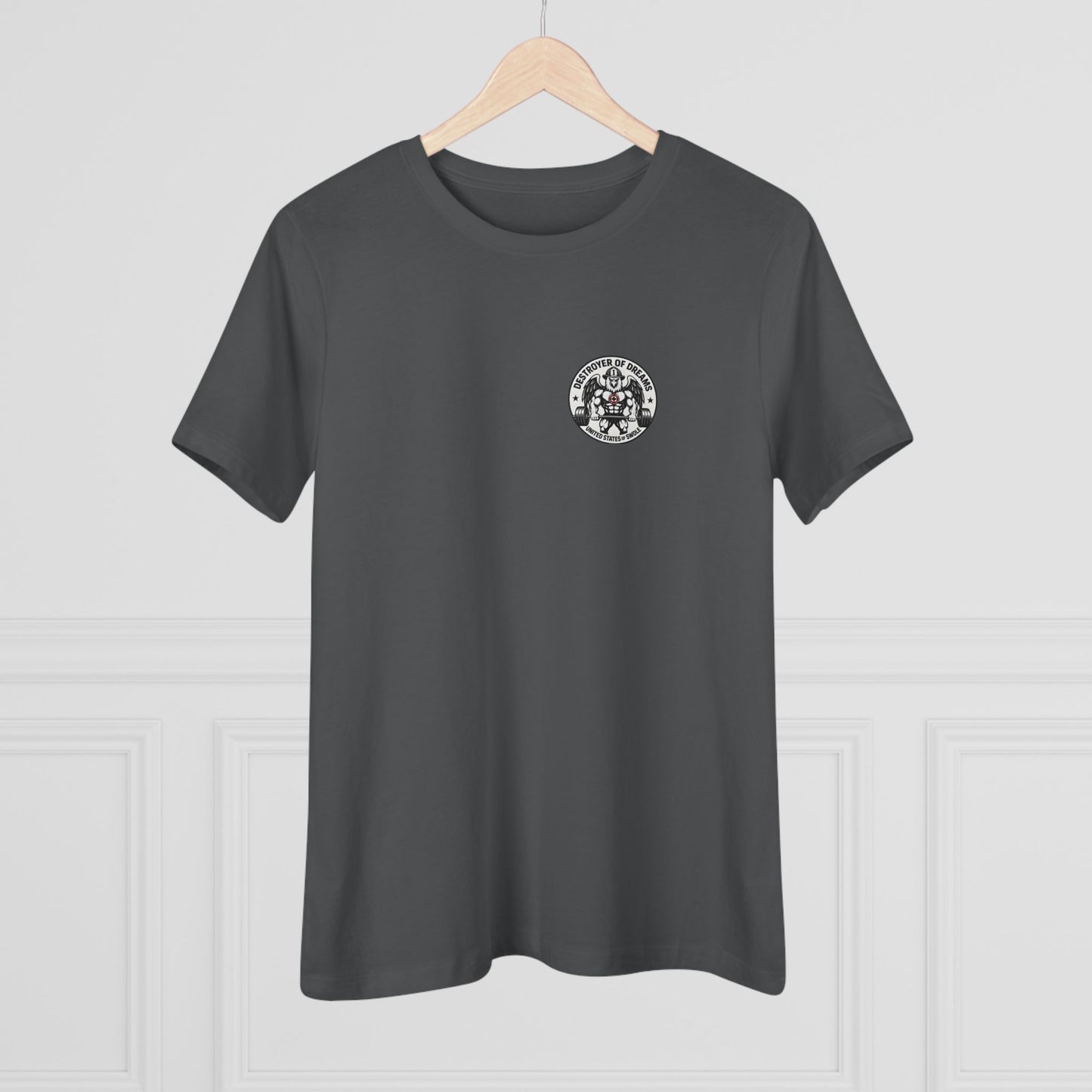 Thin Red Line women's tee - funny gym shirt by DoD Fitness