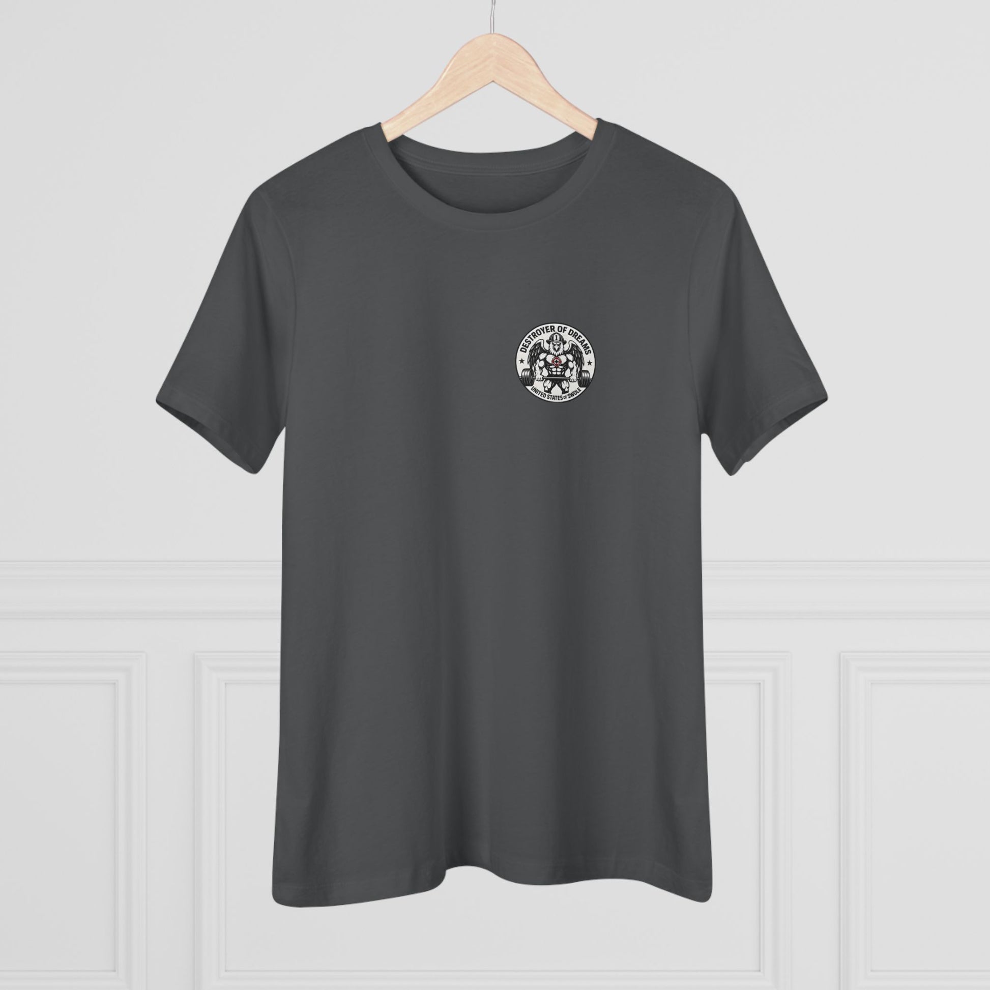 Thin Red Line women's tee - funny gym shirt by DoD Fitness