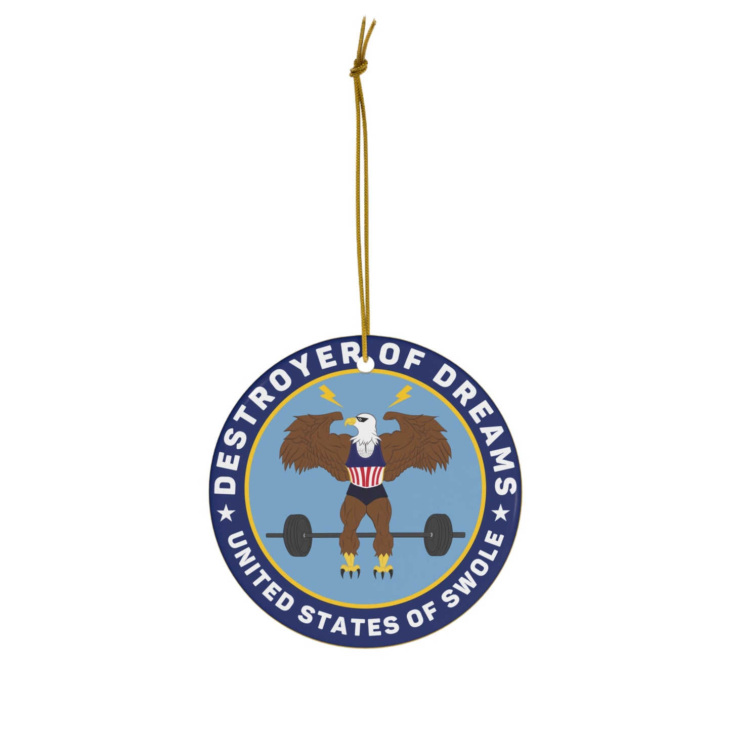 DoD Logo Ceramic Ornament, 4 Shapes