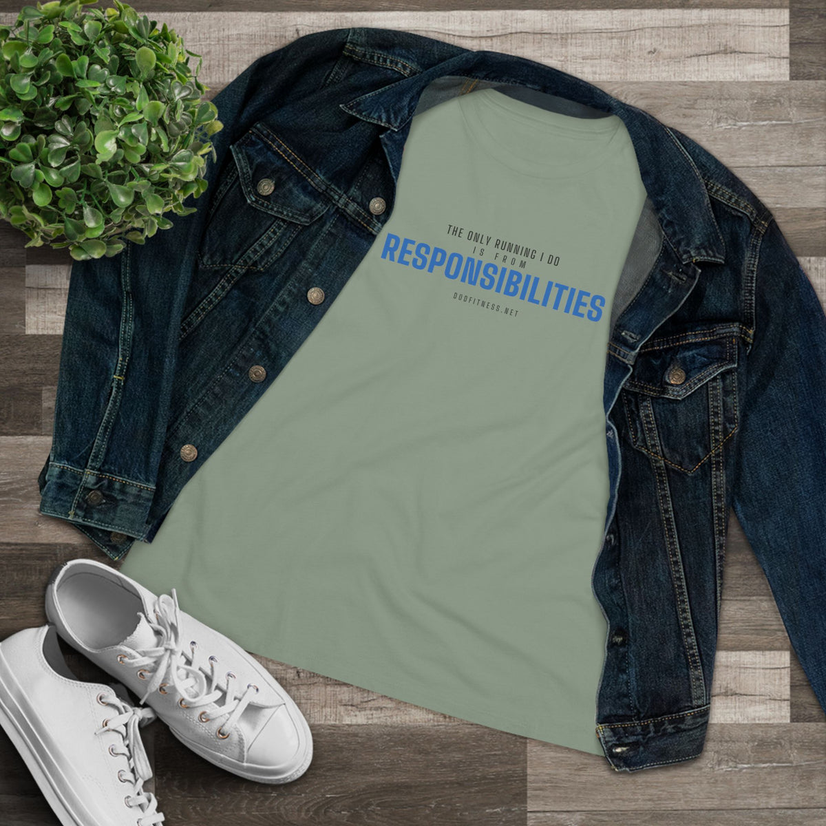 DoD Fitness - Running From Responsibilities Women's Tee