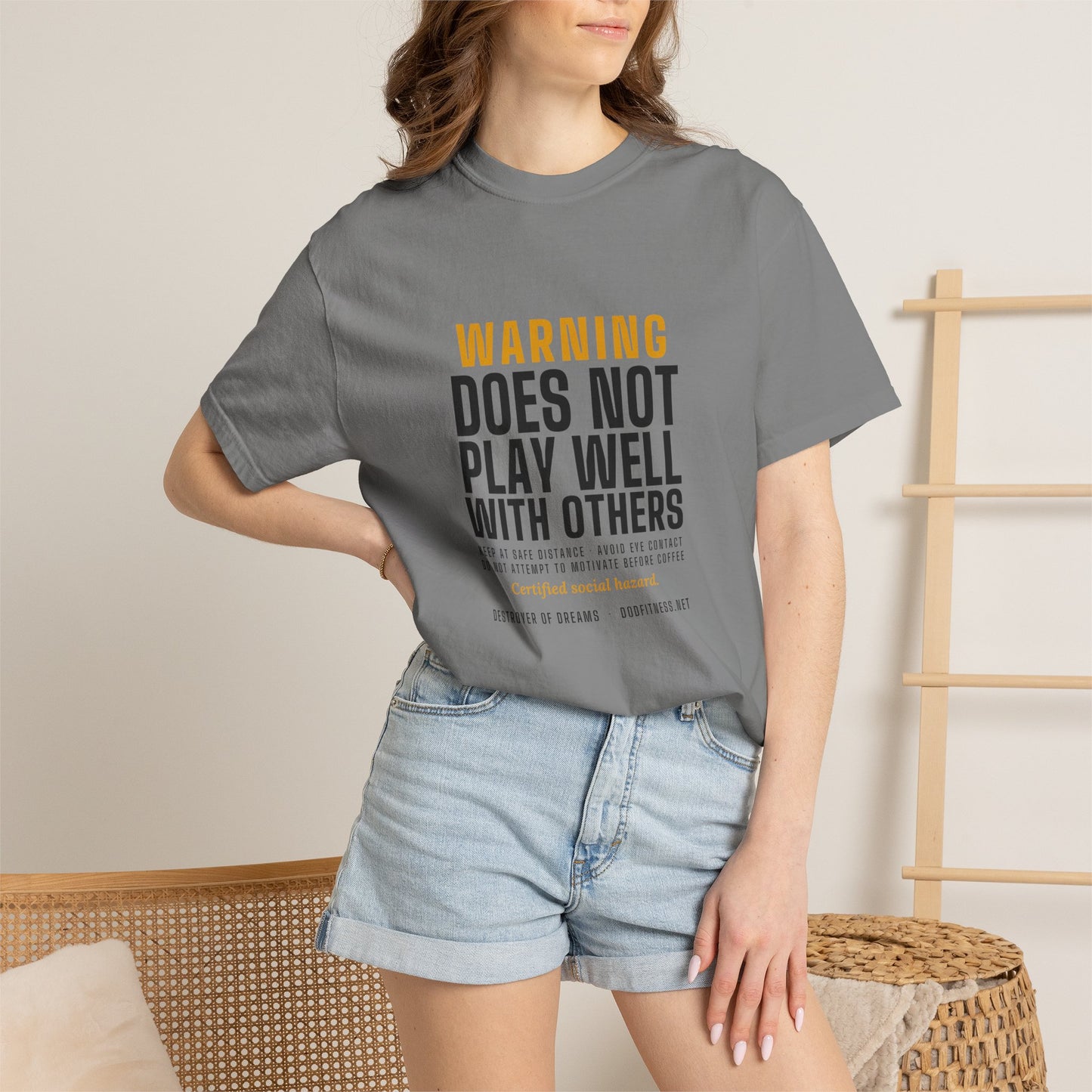 DoD Fitness - Warning Label Men's Tee