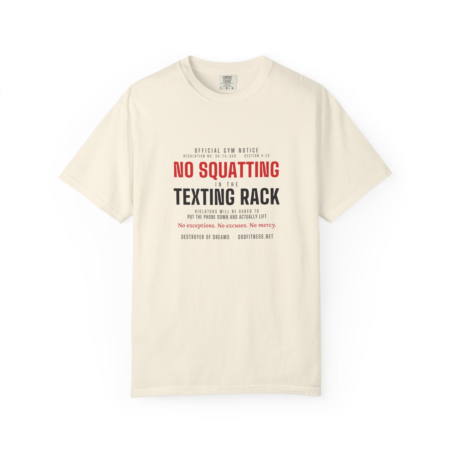 DoD Fitness - No Squatting Texting Rack Men's Tee