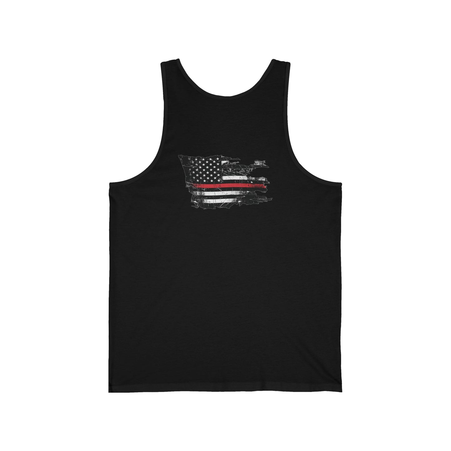 Thin Red Line men's tank - funny gym shirt by DoD Fitness