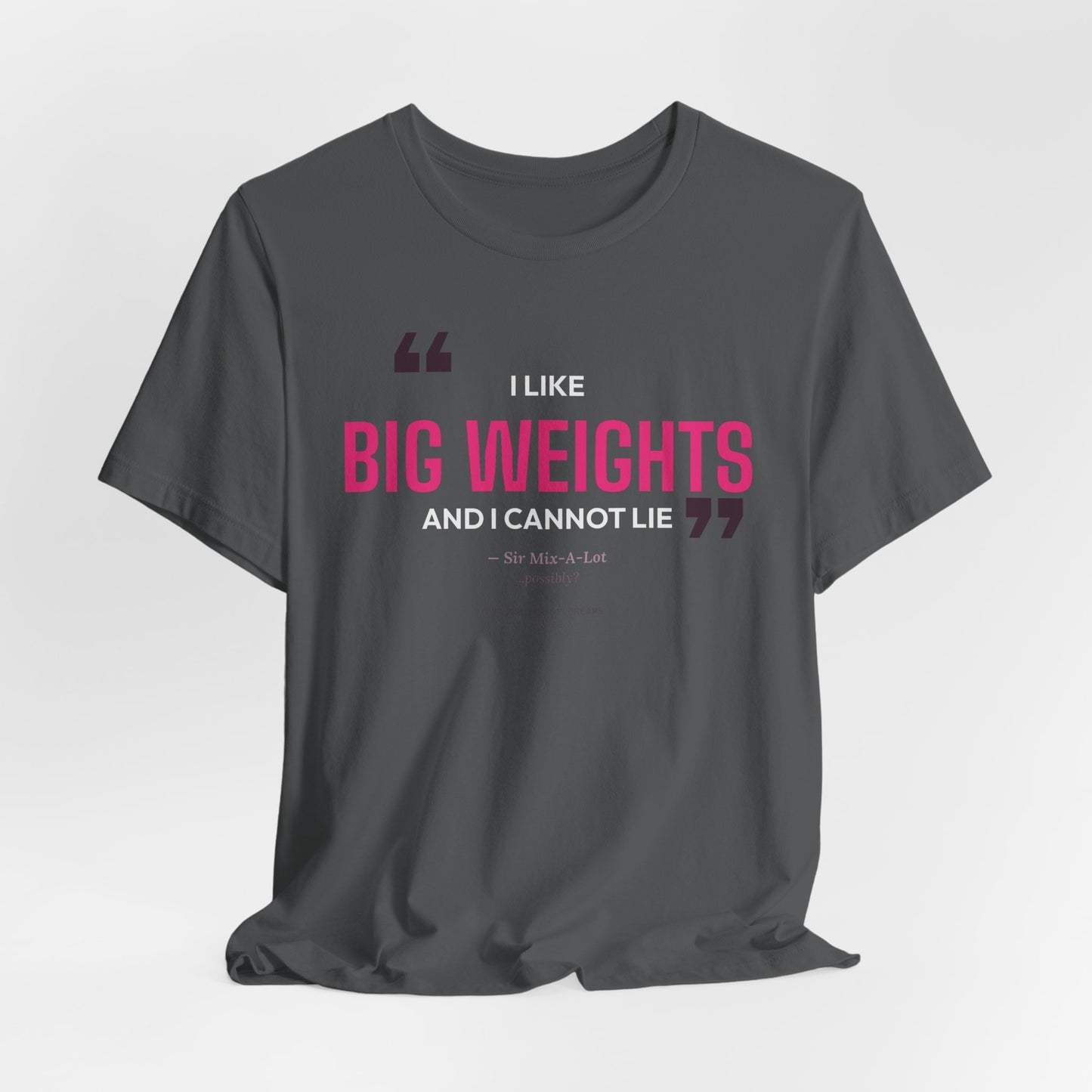 Big Weights men's tee - funny gym shirt by DoD Fitness