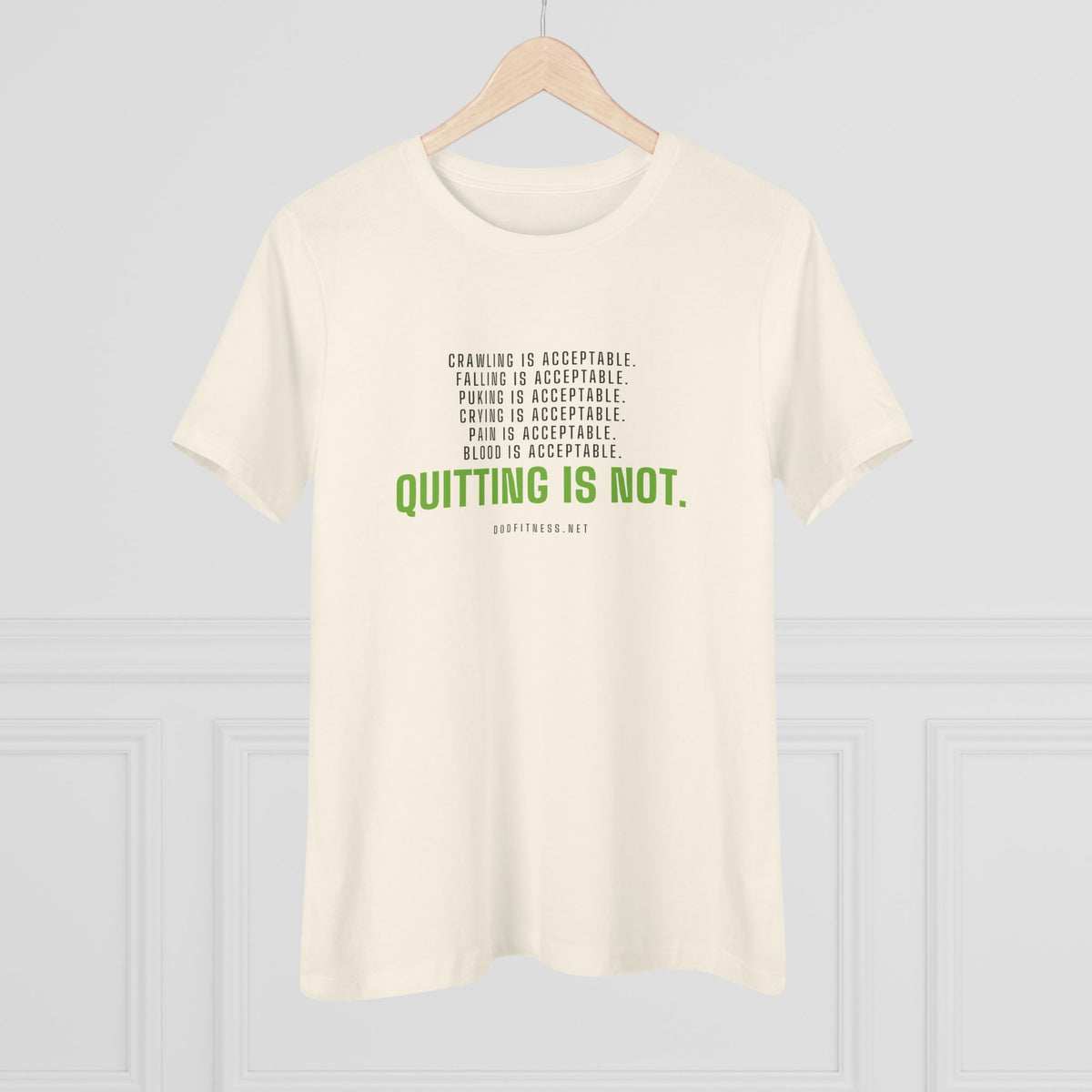 DoD Fitness - Quitting Is Not Women's Tee