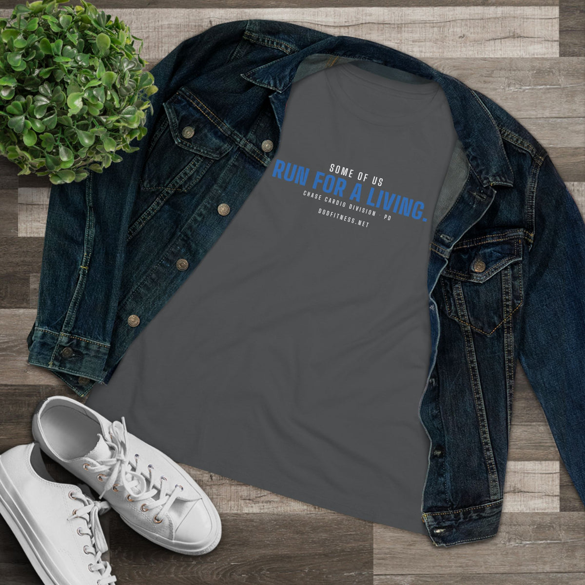 DoD Fitness - Run For A Living Women's Tee