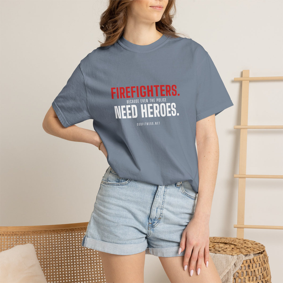 DoD Fitness - Firefighters Need Heroes Men's Tee
