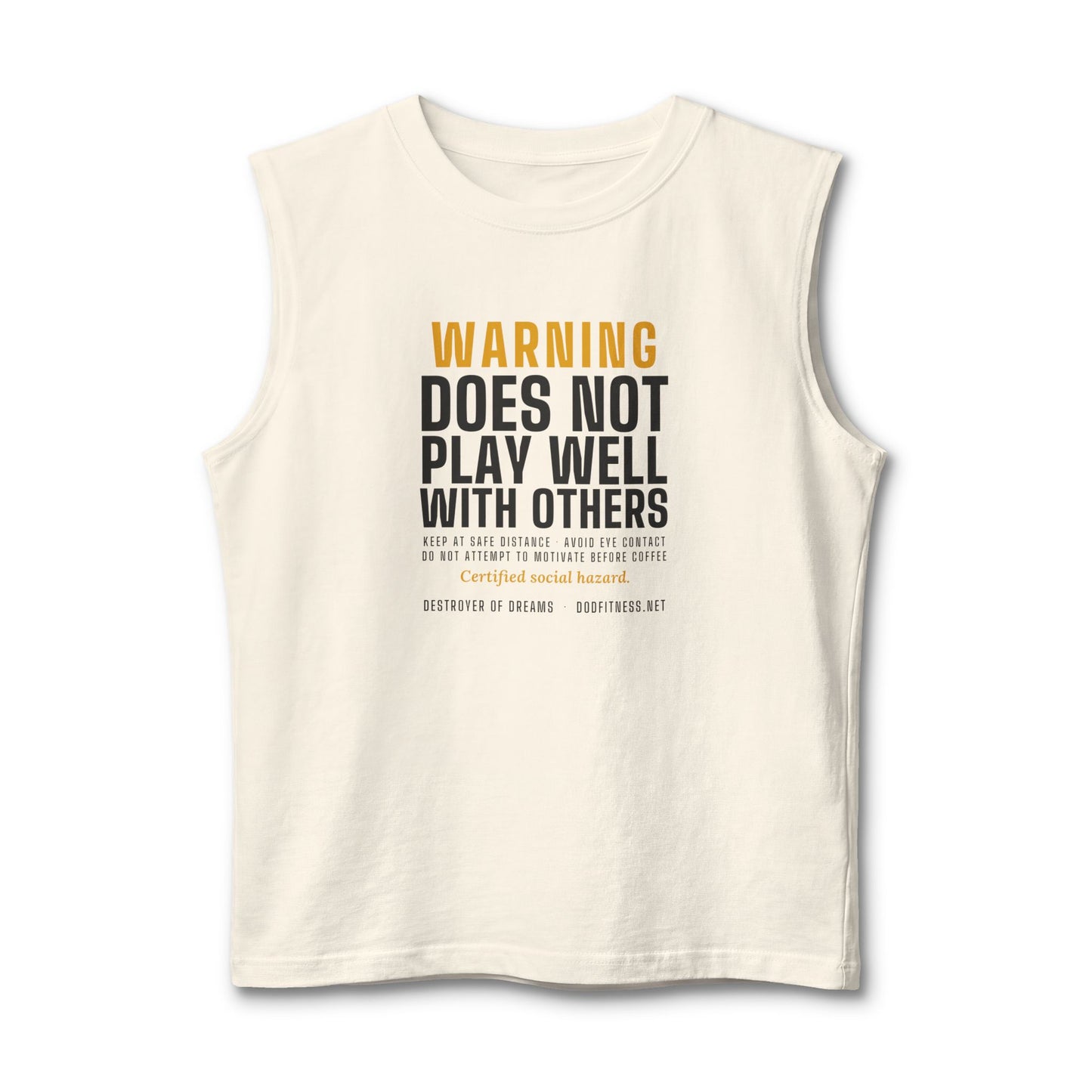 DoD Fitness - Warning Label Stringer Tank