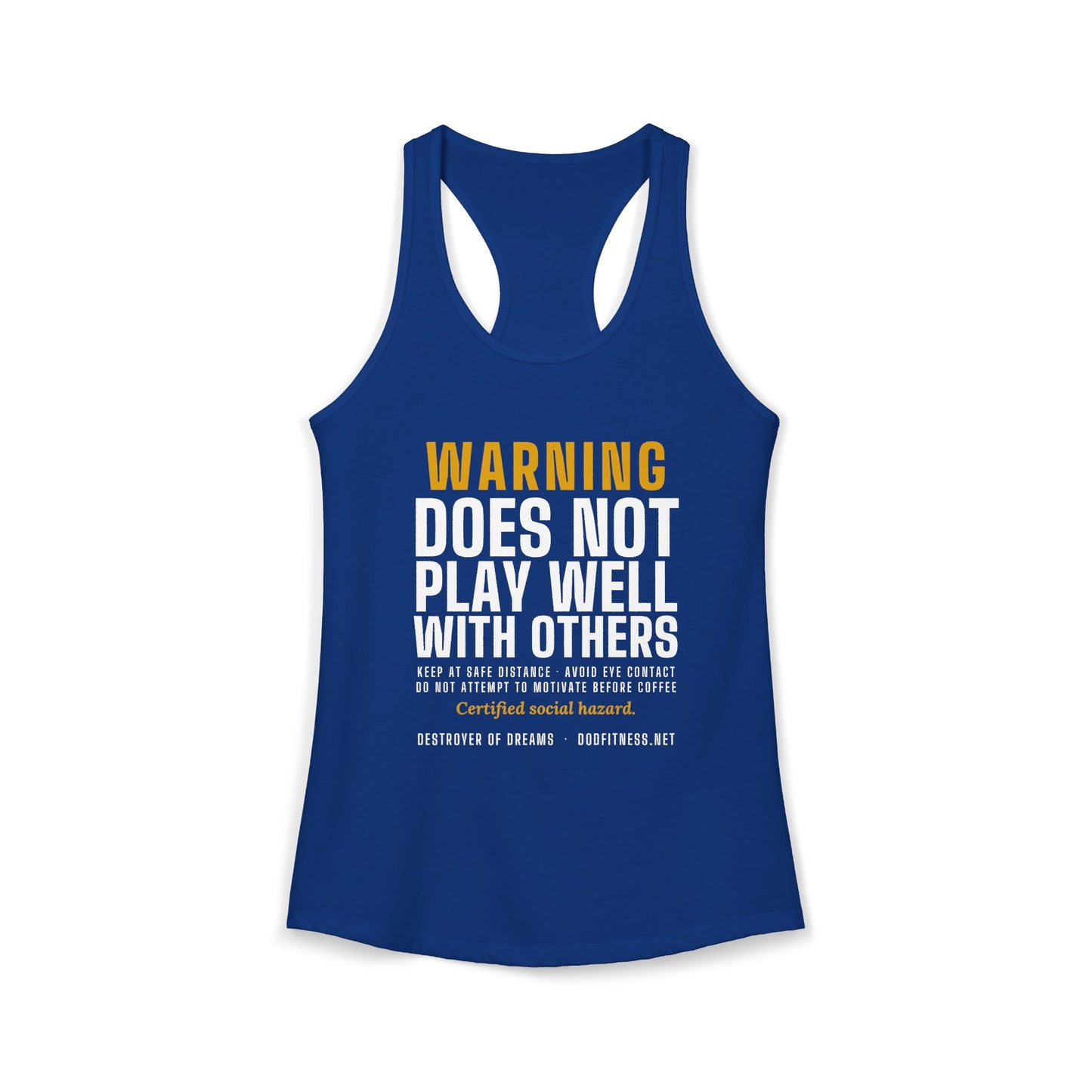 DoD Fitness - Warning Label Women's Tank