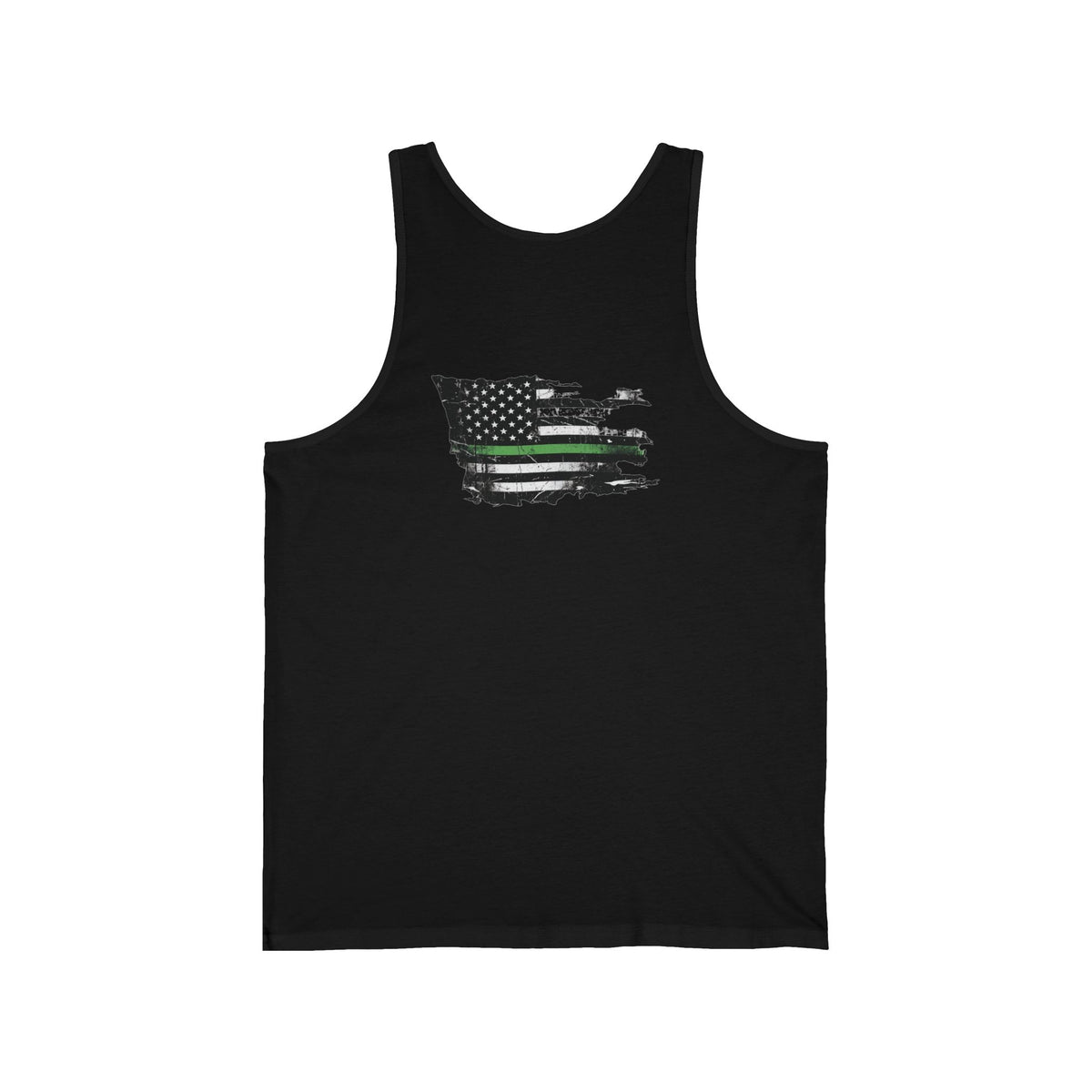 Thin Green Line men's tank - funny gym shirt by DoD Fitness