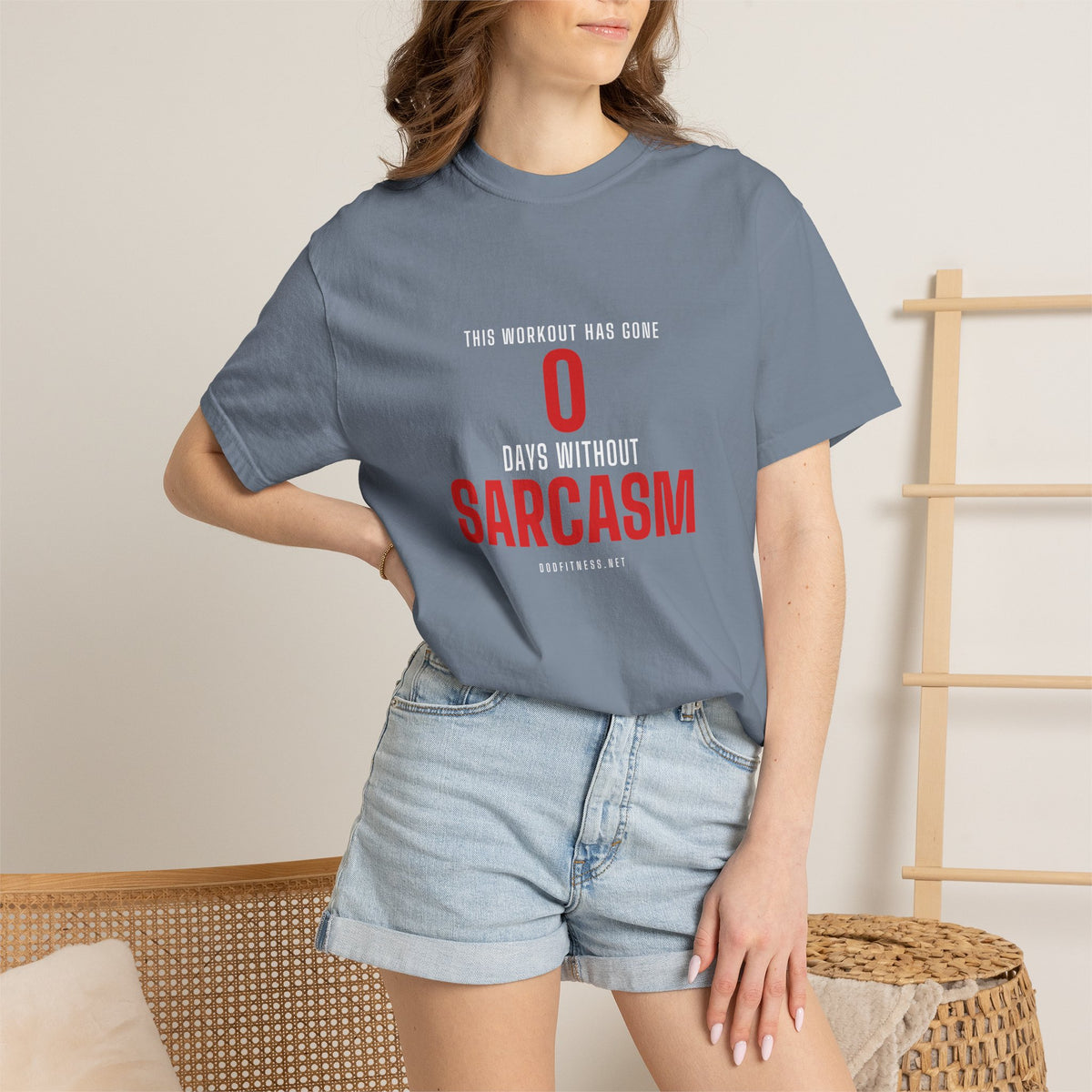 0 Days Sarcasm men's tee - funny gym shirt by DoD Fitness