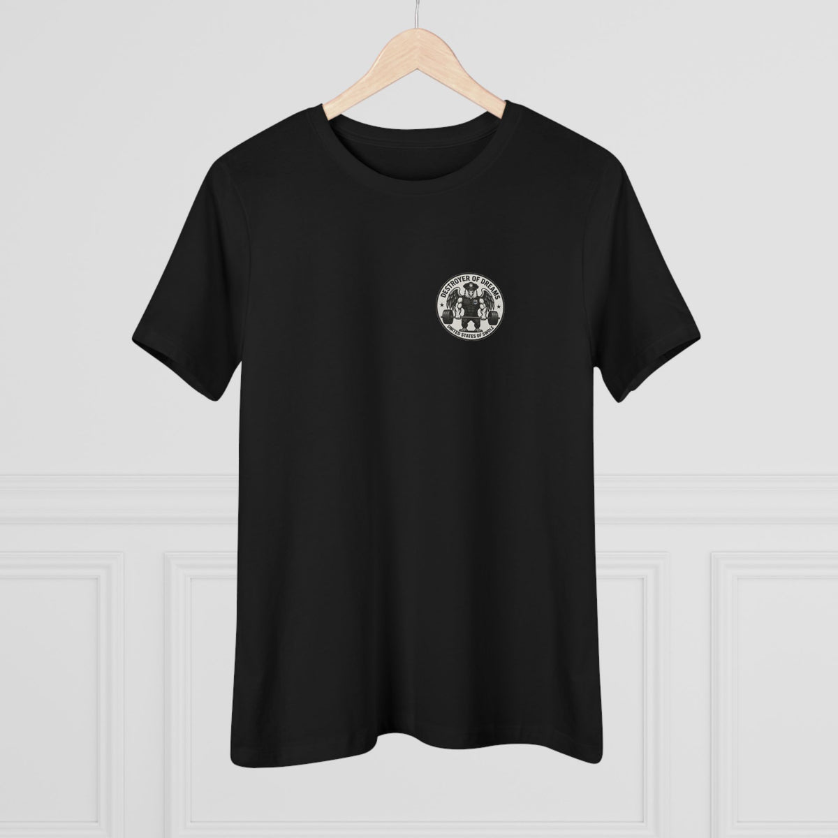Thin Blue Line women's tee - funny gym shirt by DoD Fitness