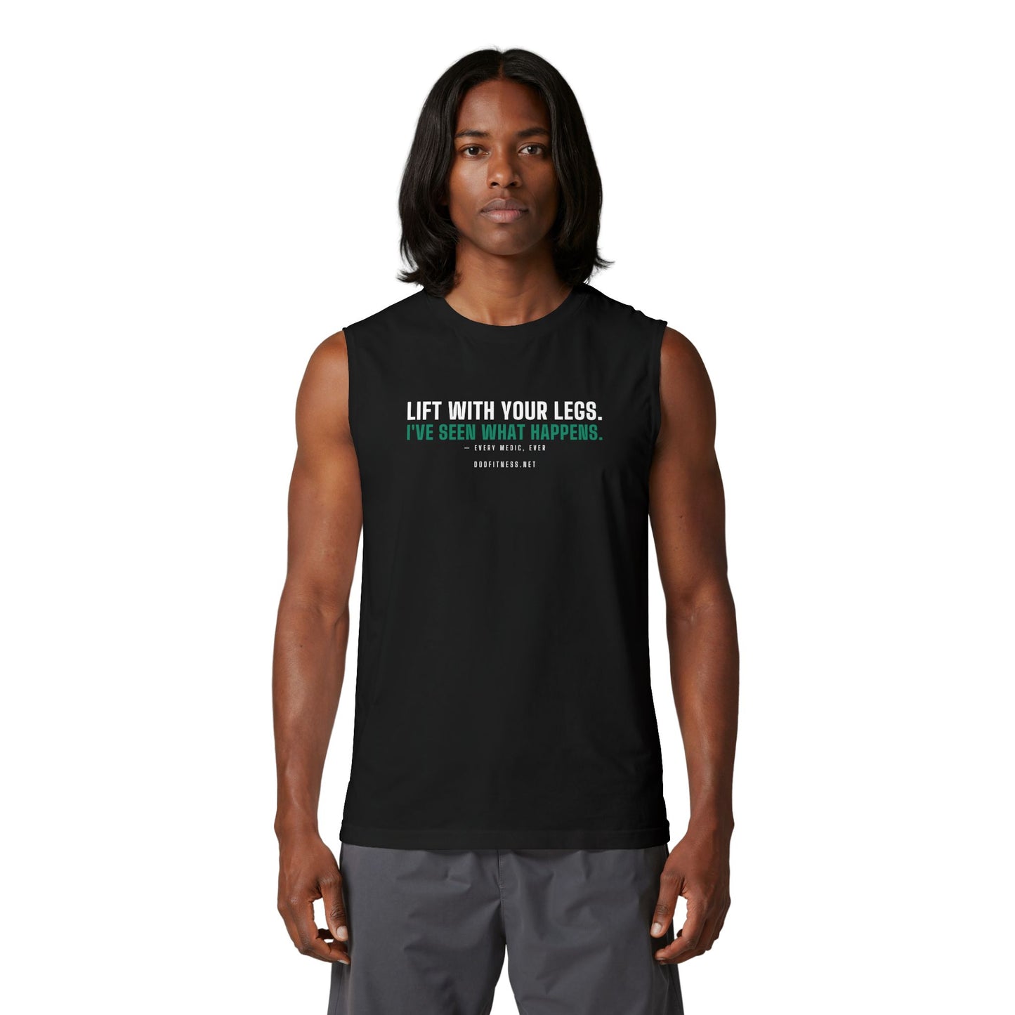 DoD Fitness - Lift With Your Legs Stringer Tank