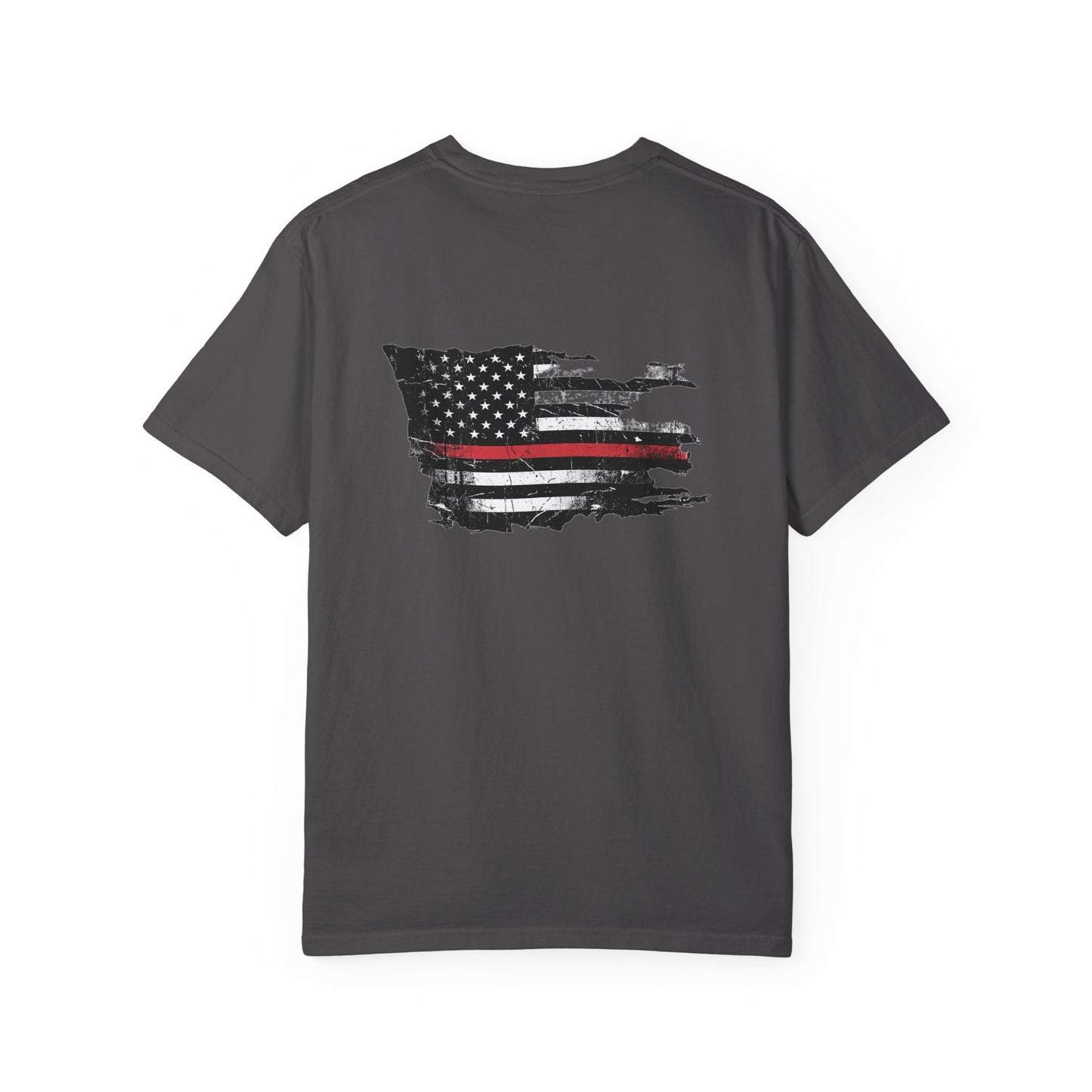 Thin Red Line men's tee - funny gym shirt by DoD Fitness