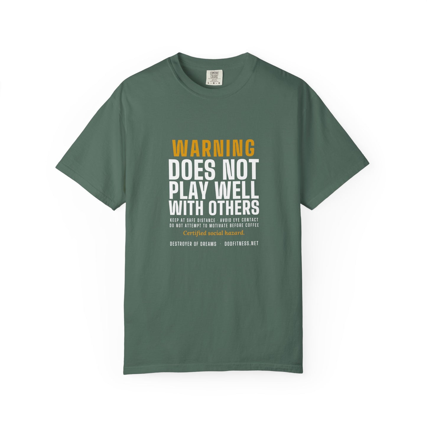 DoD Fitness - Warning Label Men's Tee