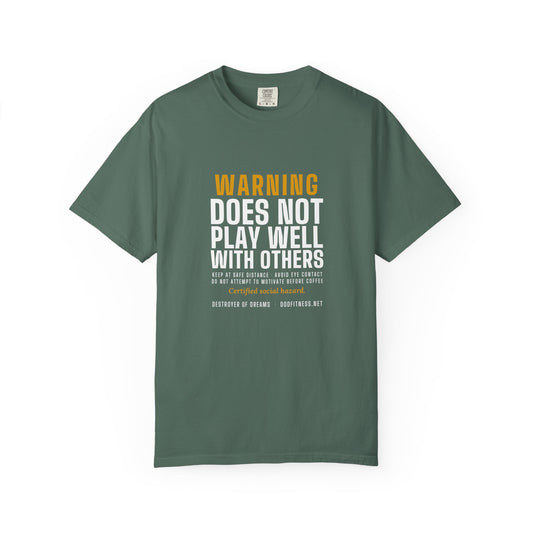 DoD Fitness - Warning Label Men's Tee