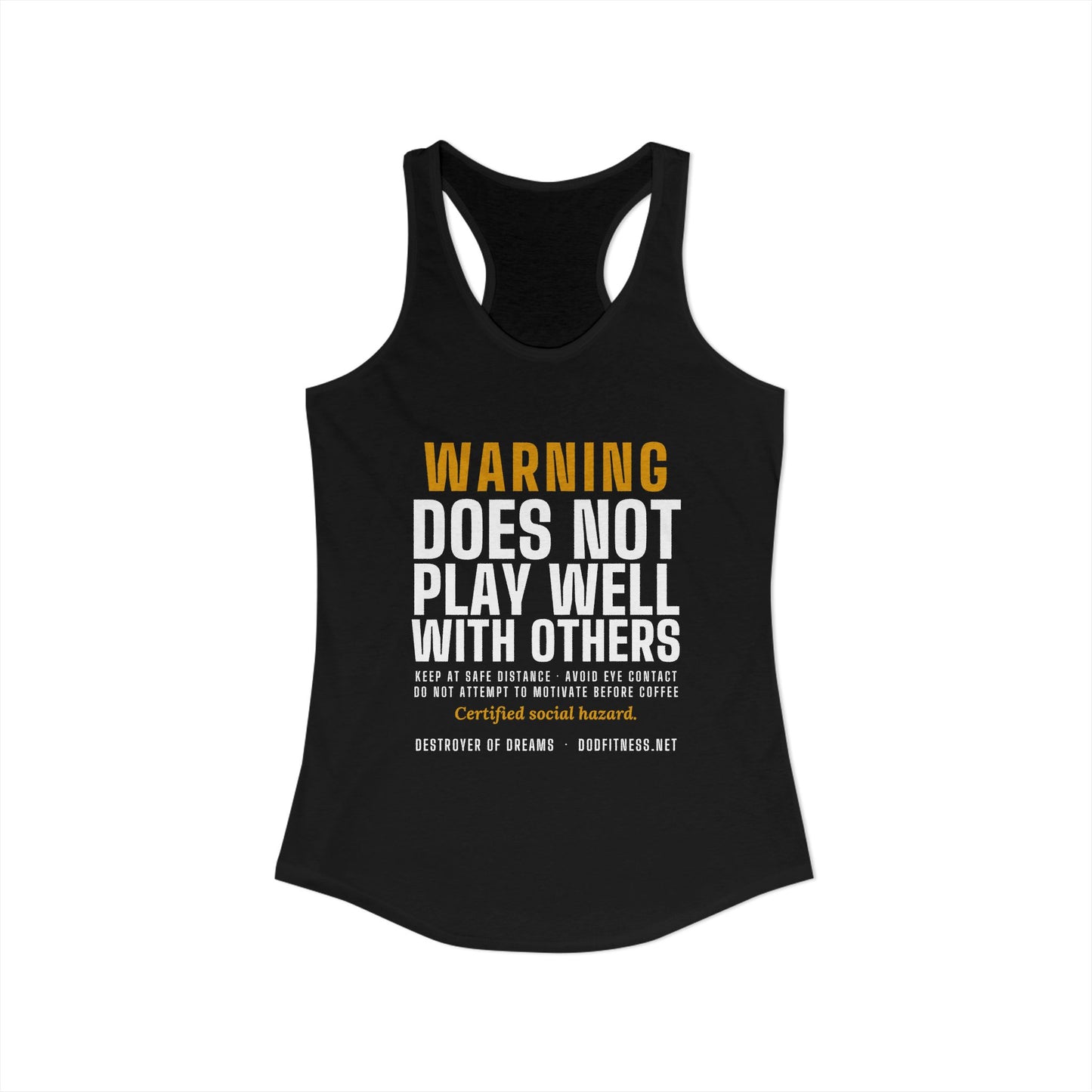 DoD Fitness - Warning Label Women's Tank