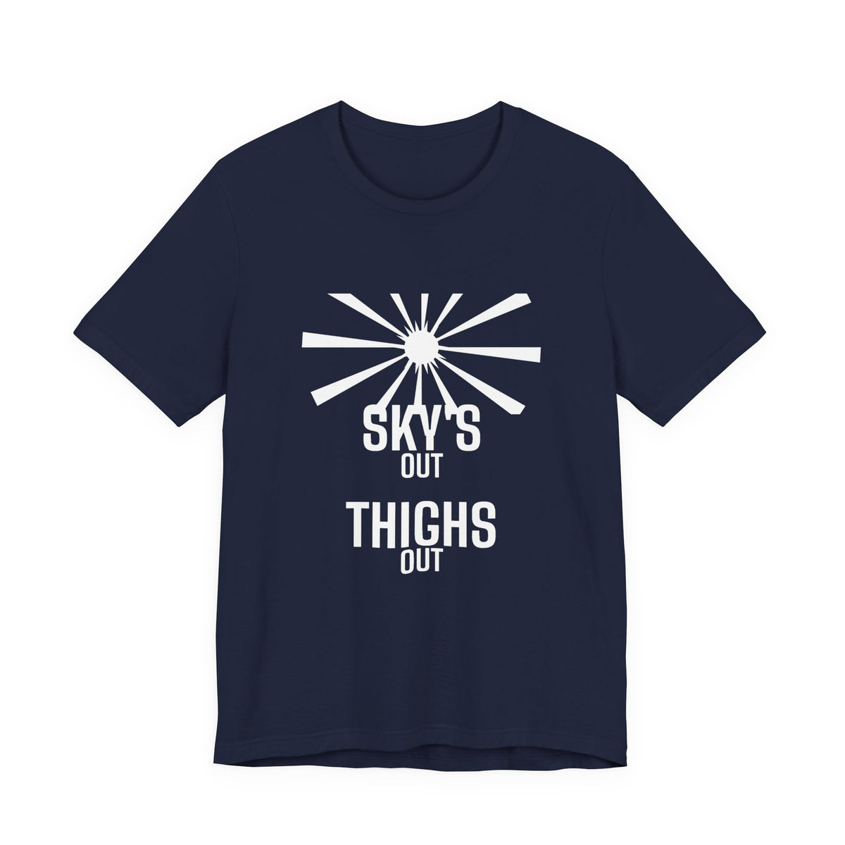 Sky's Out tee in Navy - funny gym shirt by DoD Fitness