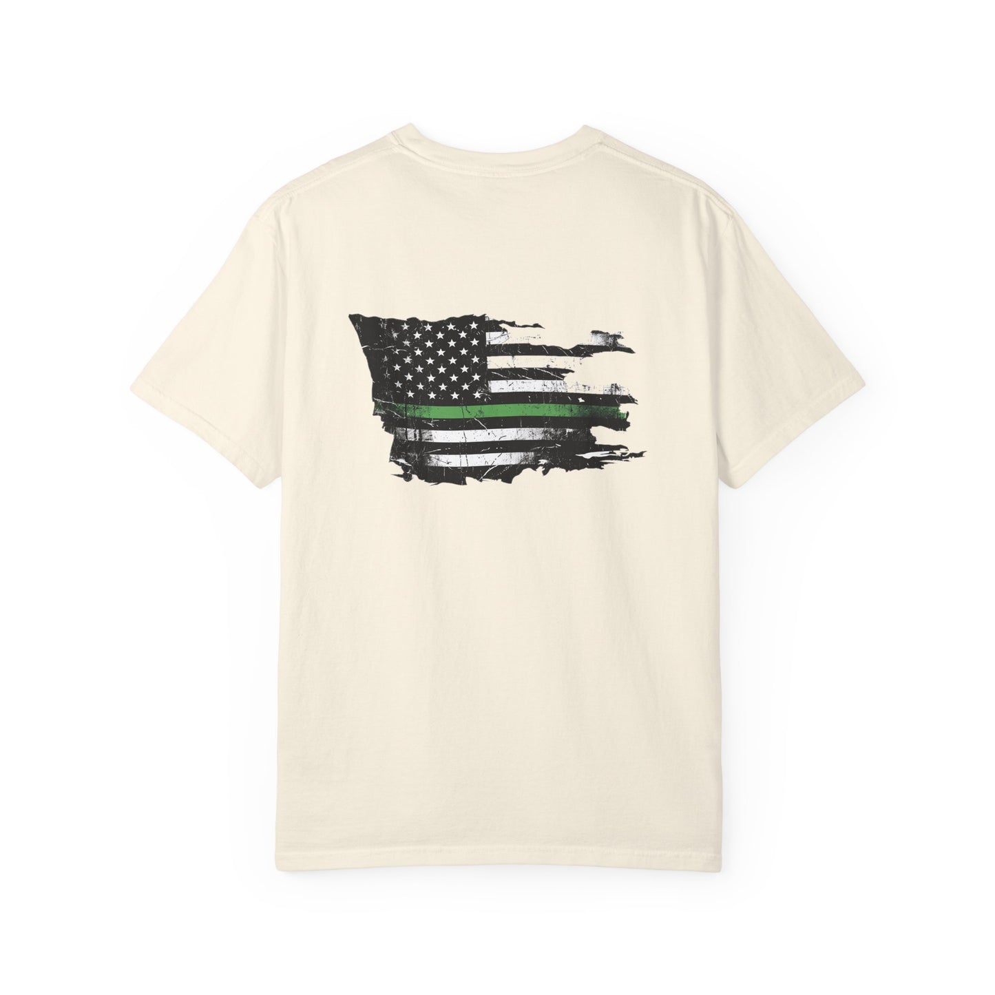 Thin Green Line men's tee - funny gym shirt by DoD Fitness