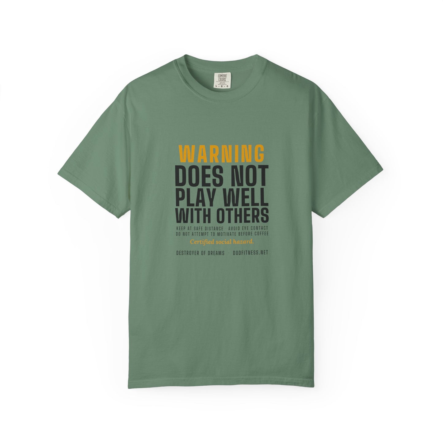 DoD Fitness - Warning Label Men's Tee