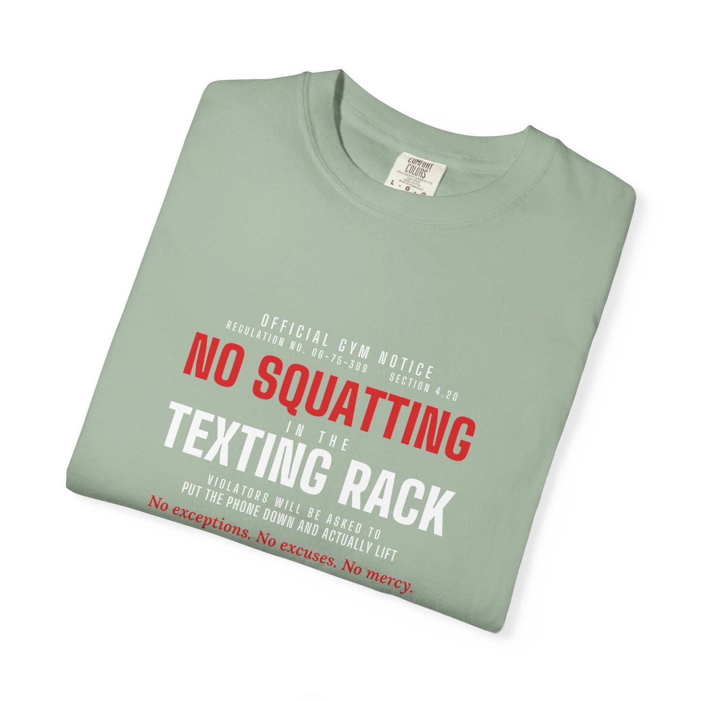 DoD Fitness - No Squatting Texting Rack Men's Tee