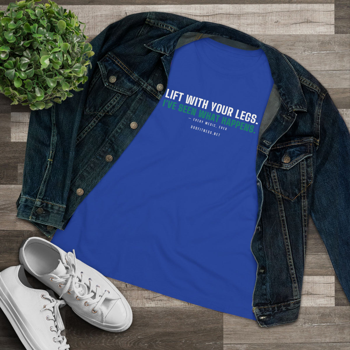 DoD Fitness - Lift With Your Legs Women's Tee