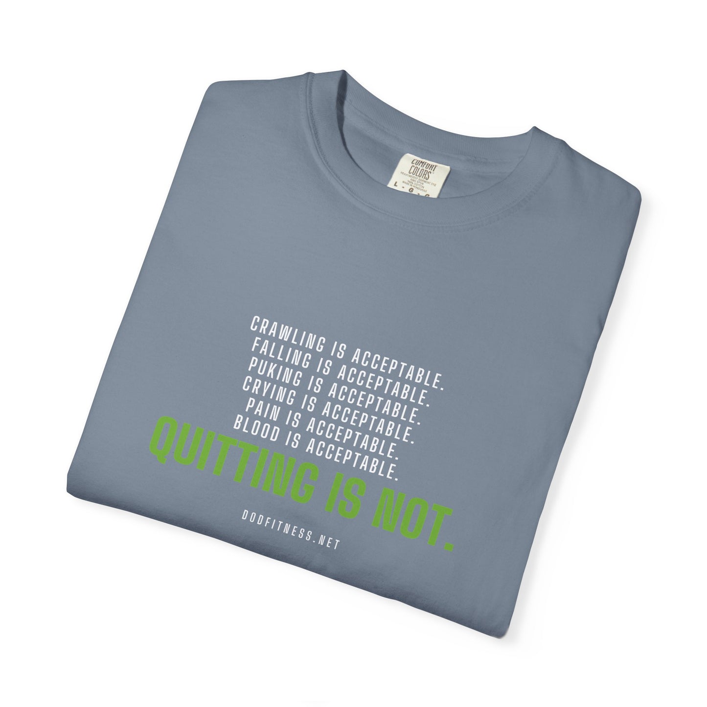 DoD Fitness - Quitting Is Not Men's Tee