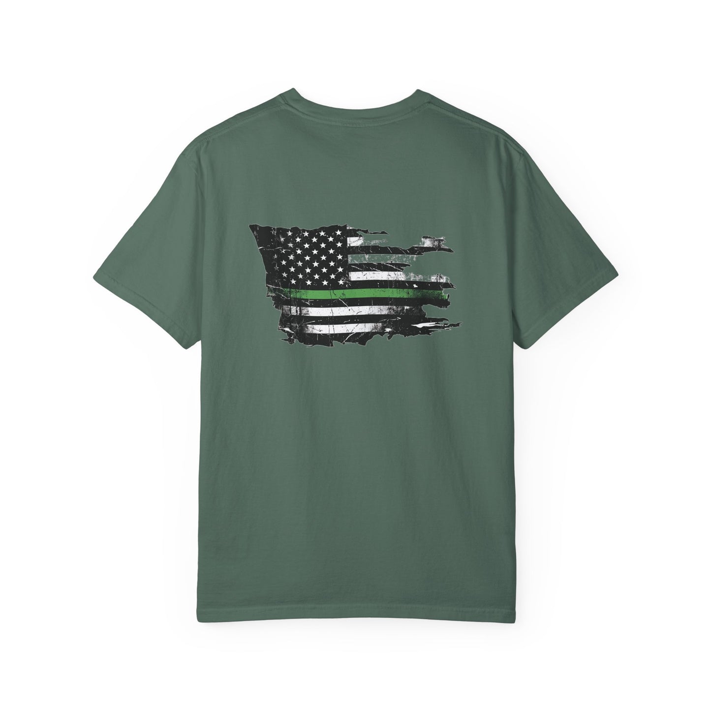 Thin Green Line men's tee - funny gym shirt by DoD Fitness