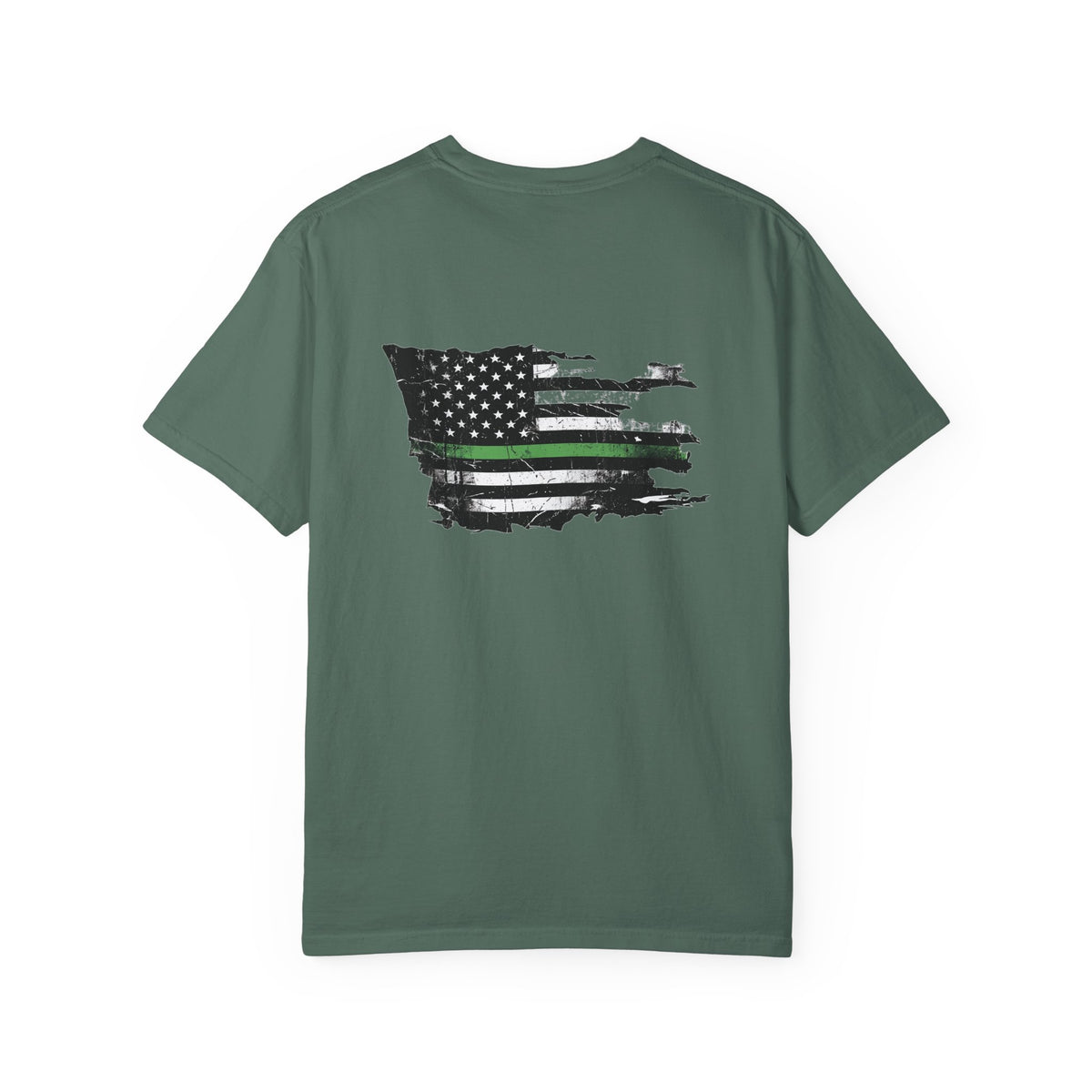 Thin Green Line men's tee - funny gym shirt by DoD Fitness