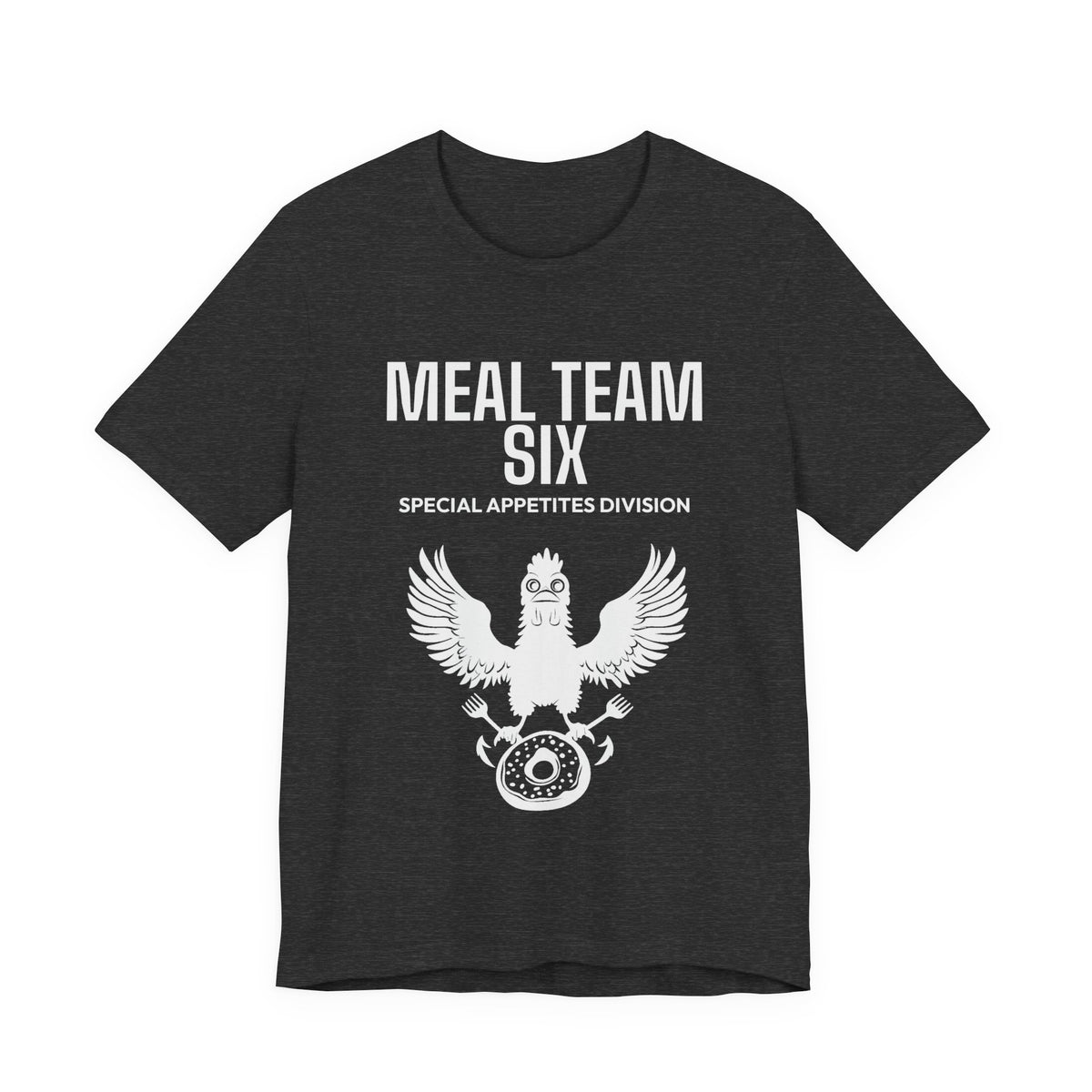 Meal Team Six tee in Dark Grey Heather - funny gym shirt by DoD Fitness
